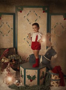 Sesión de fotos de navidad